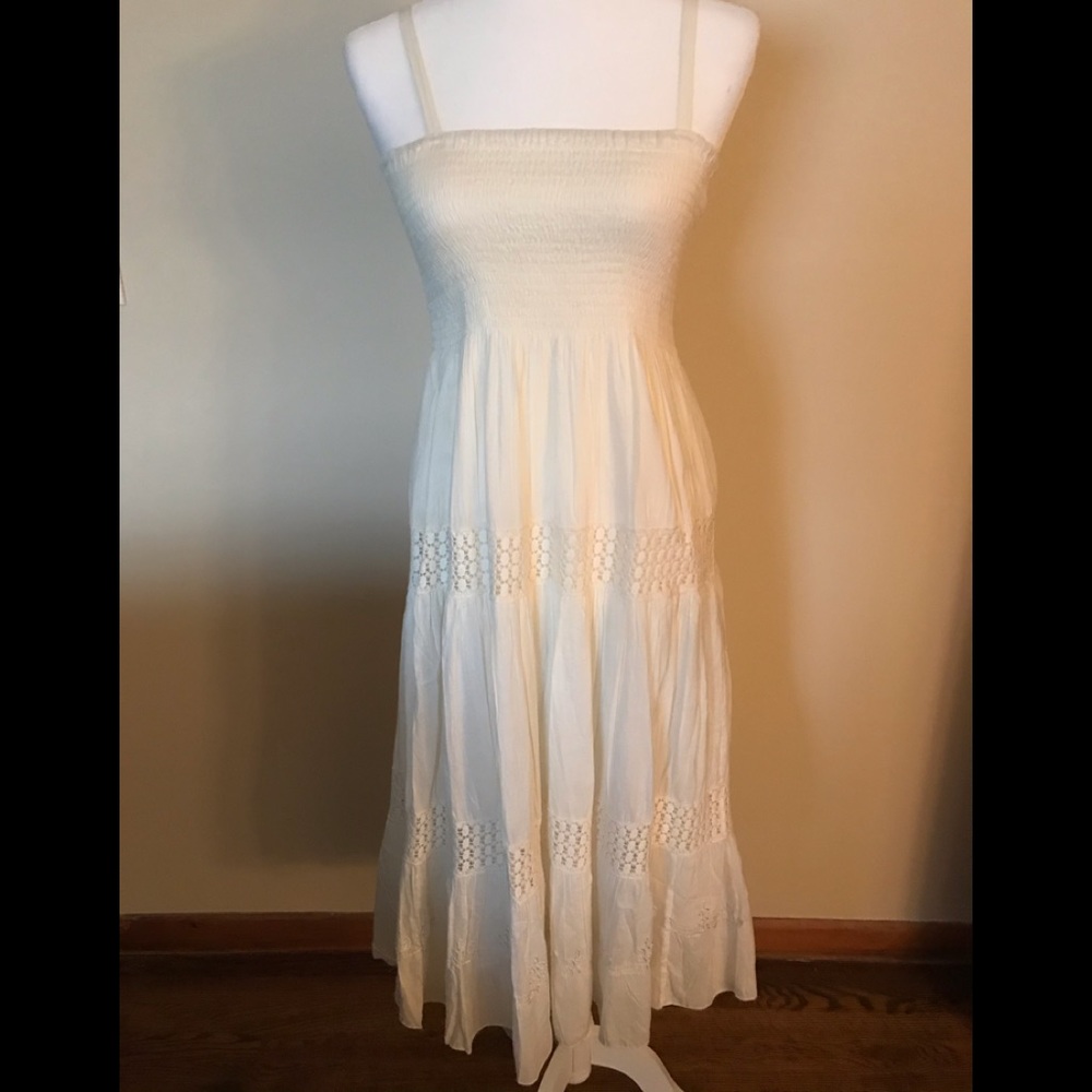 NWT Ivory boho maxi sundress - size S/M